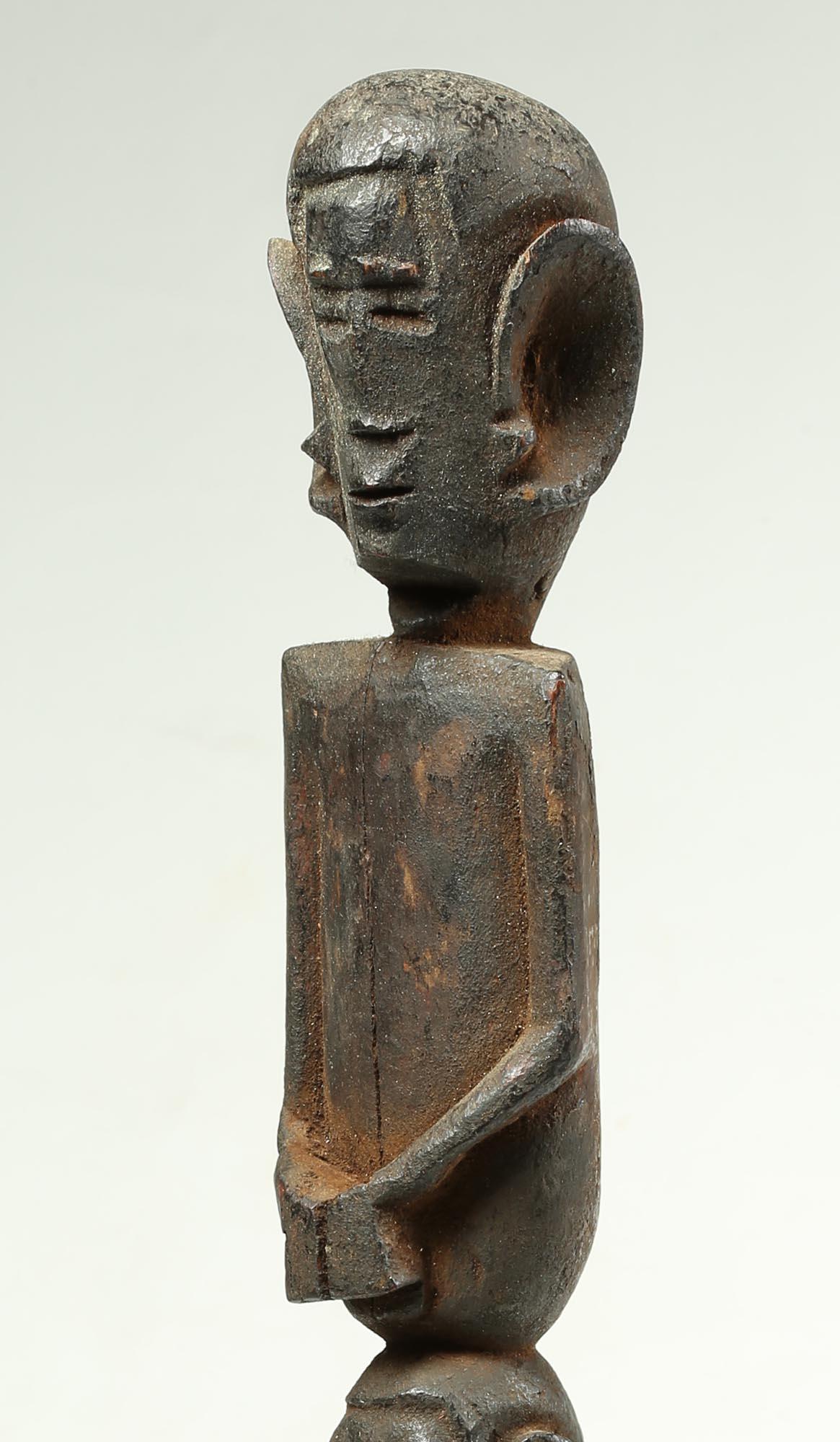 Tanzanian East African Double Zigua Figure with Large Ears, Early 20th Century, Tanzania