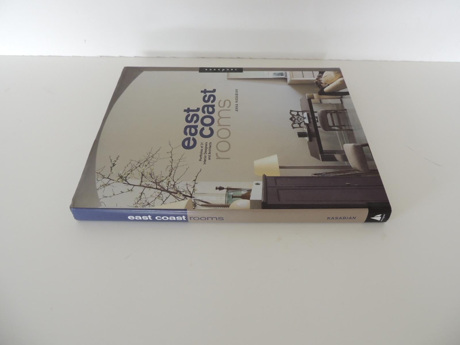 Coffee table book:
East Coast Rooms: Portfolios of 31 Interior Designers and Architects Hardcover – Bargain Price, June, 2000
by Anna Kasabian (Author)
