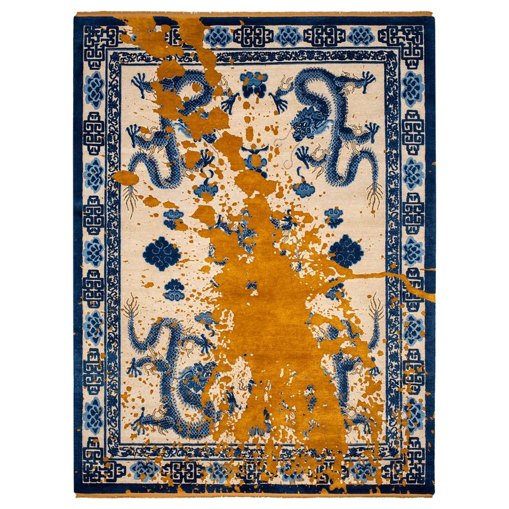 21st Century East Collection Wool and Silk Hand Knotted Rugs by Jan Kath