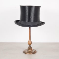 East German Collapsible Silk Top Hat circa 1940-1950