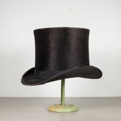 Antique Beaver Fur Top Hat c.1800-1910