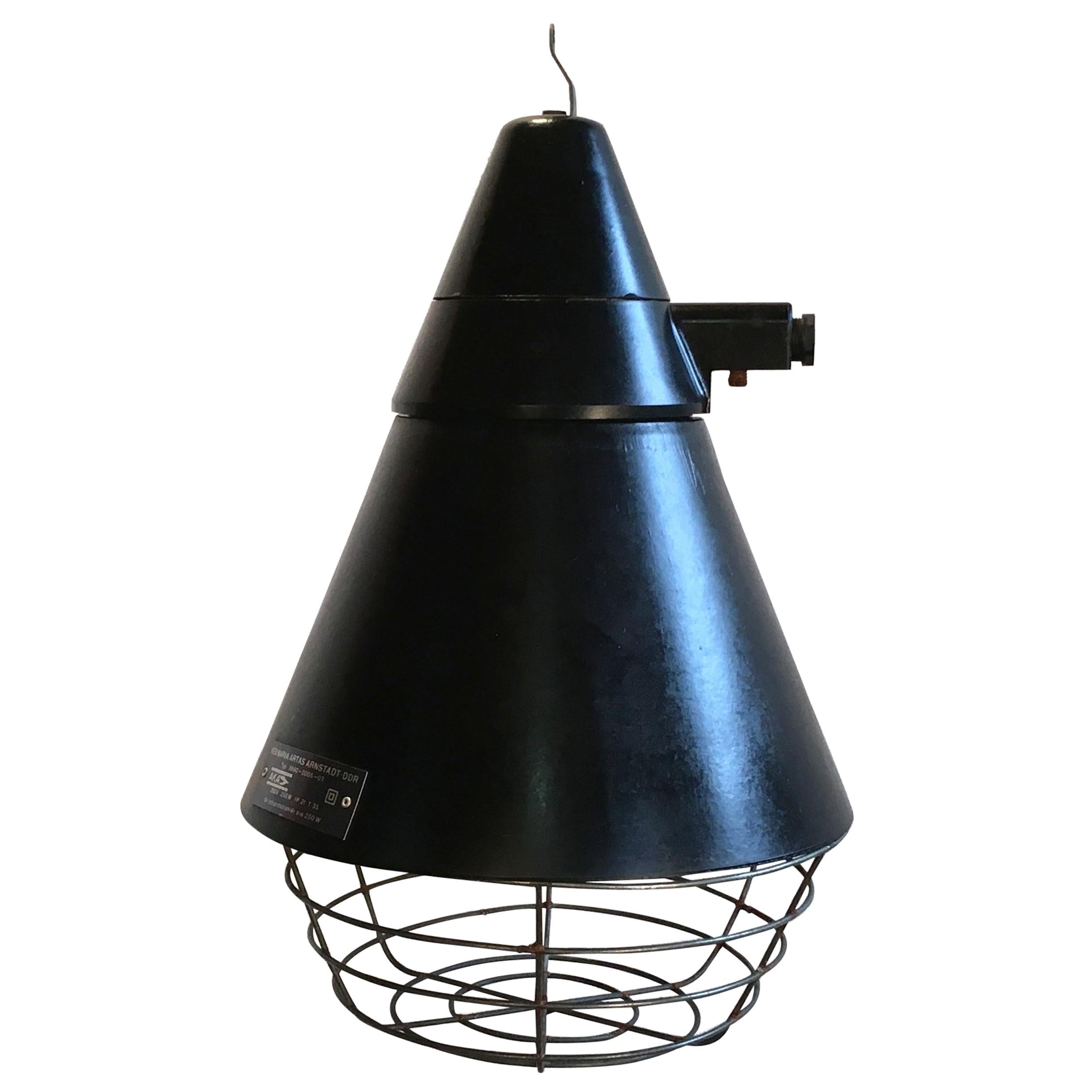 East German Industrial Lamp from VEB Narva Artas Arnstadt, 1960s