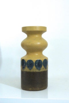 East German Modernist Rare Vintage VEB Haldensleben Ceramic Vases, 1970s