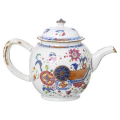 East India Company Teapot - Qianlong Reign (1736-1795) - Tobacco Leaf
