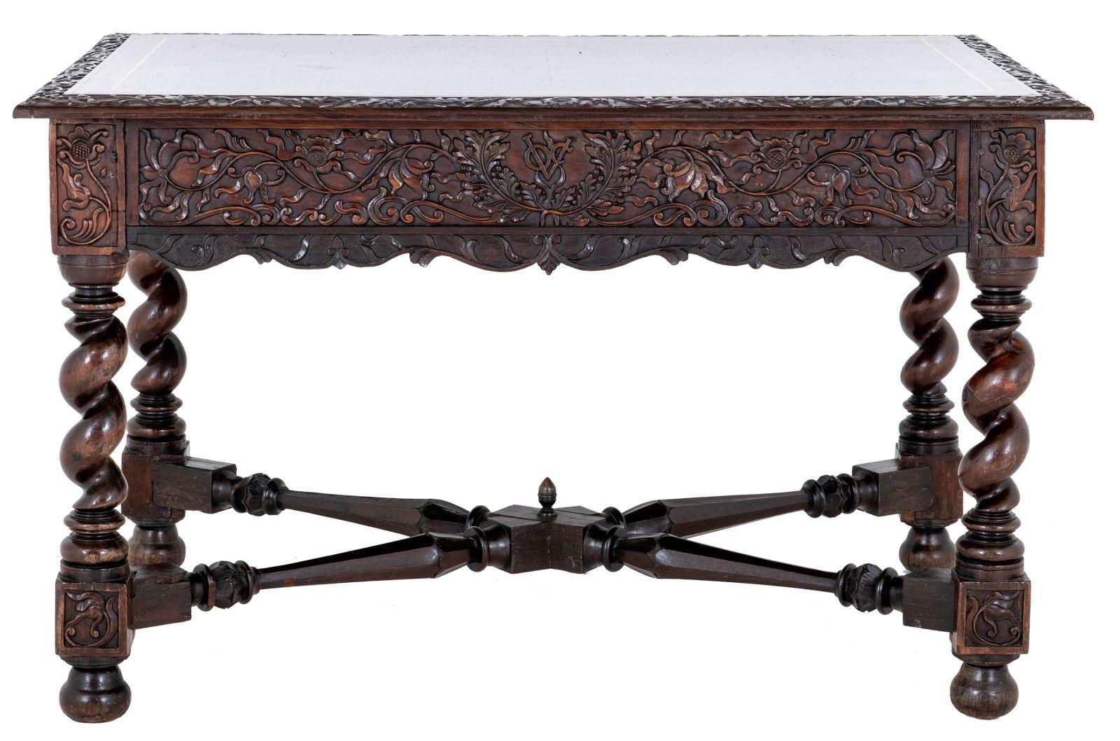 East India Dutch Company Captains Writing Desk In Good Condition For Sale In London, GB