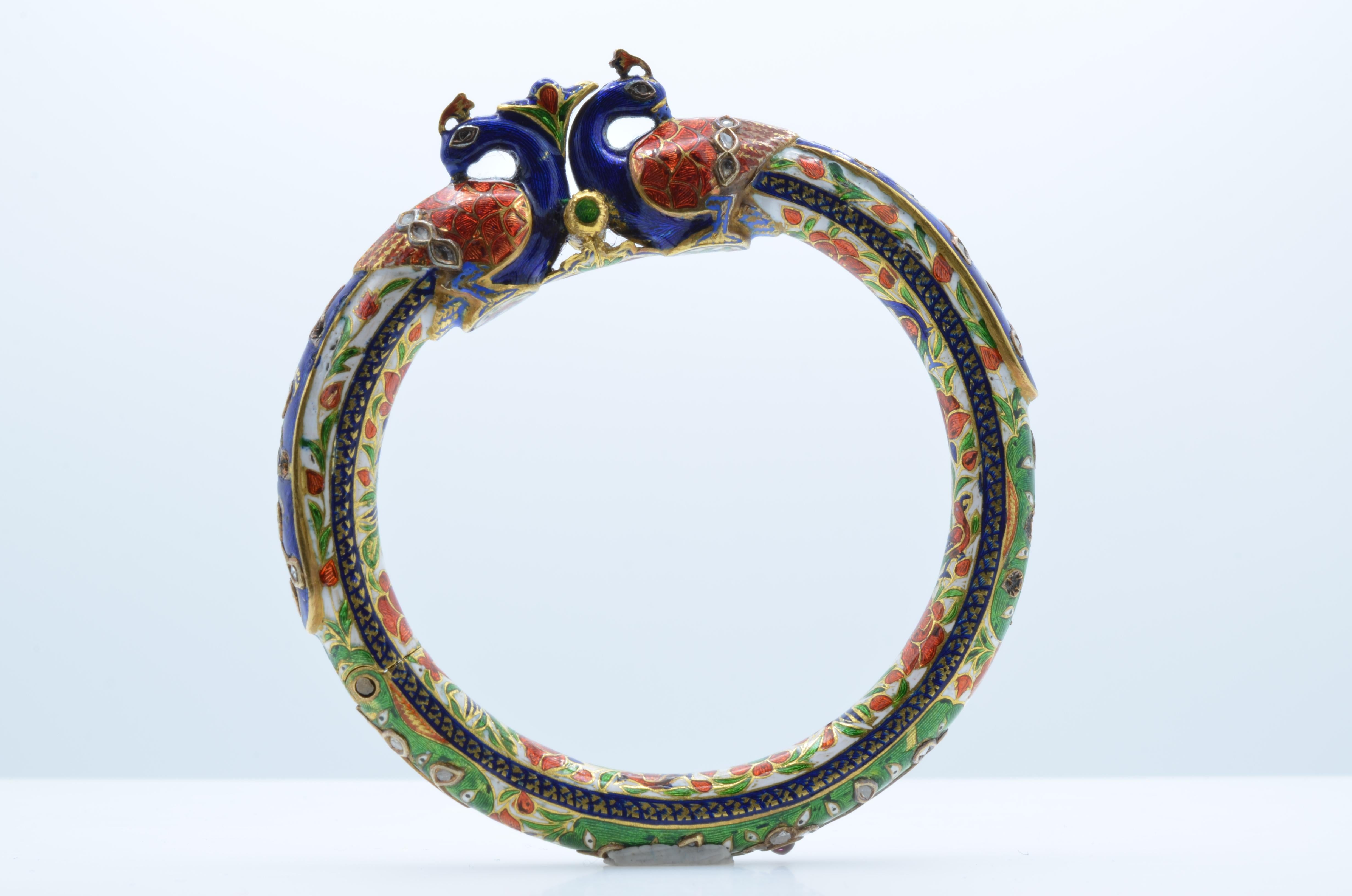 peacock design bangles
