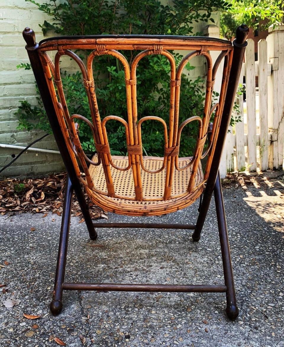 East Indies British Colonial Campaign Folding Chair, 19th Century 2