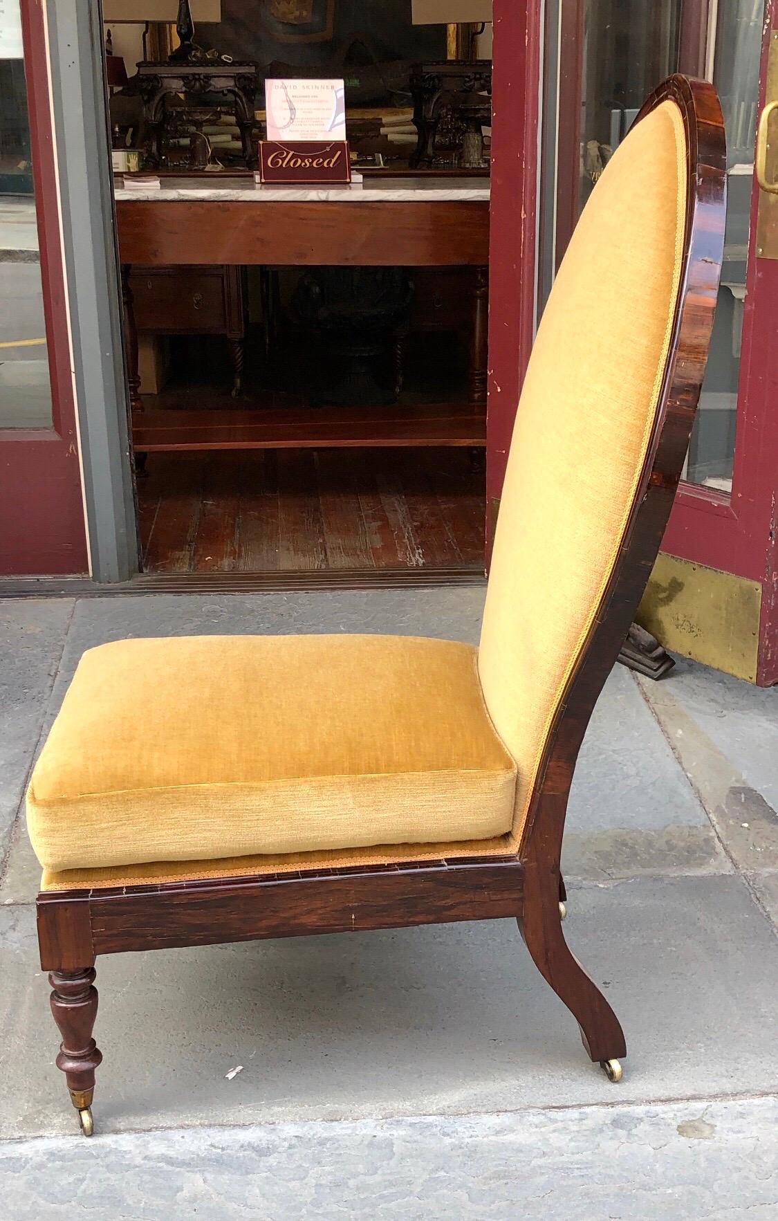 East Indies Regency Rosewood Raj Chair, 19th Century 1
