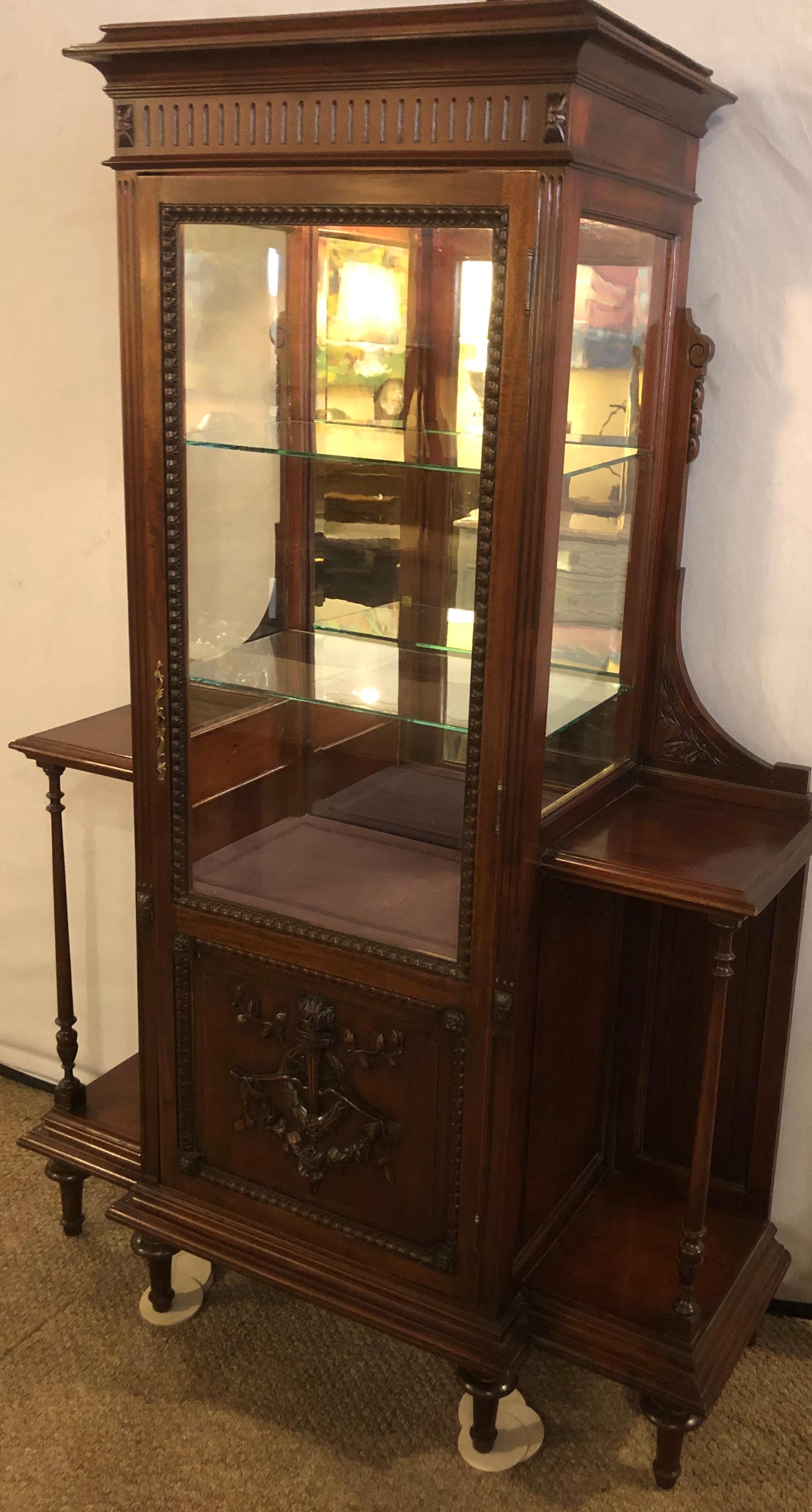 victorian curio cabinet