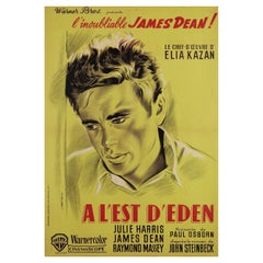 Französisches Moyenne-Filmplakat „Osten von Eden“, R1960er Jahre