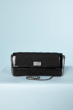 "East West" black jersey and black patent leather Chanel ( numbered)