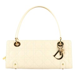 East West Lady Dior Bag Stitched Cannage Leather Small