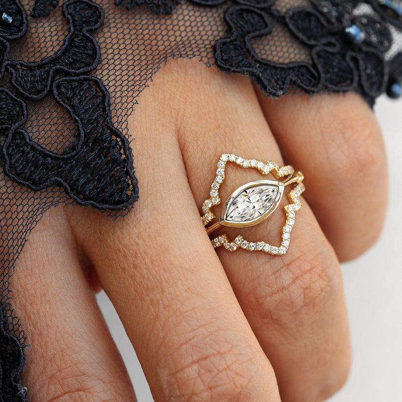 east west marquise ring