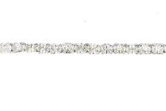 Pulsera de tenis con diamantes talla oval Este-Oeste