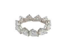 East West Pear Cut Diamond Eternity Band