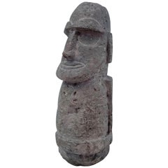 Easter Island Moai Monolithic Head Statue, Small Version