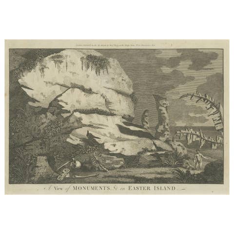 Easter Island's Enigmatic Legacy: Moai Statues Engraved and Published in 1794