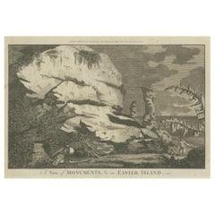 Easter Island's Enigmatic Legacy: Moai Statues Engraved and Published in 1794