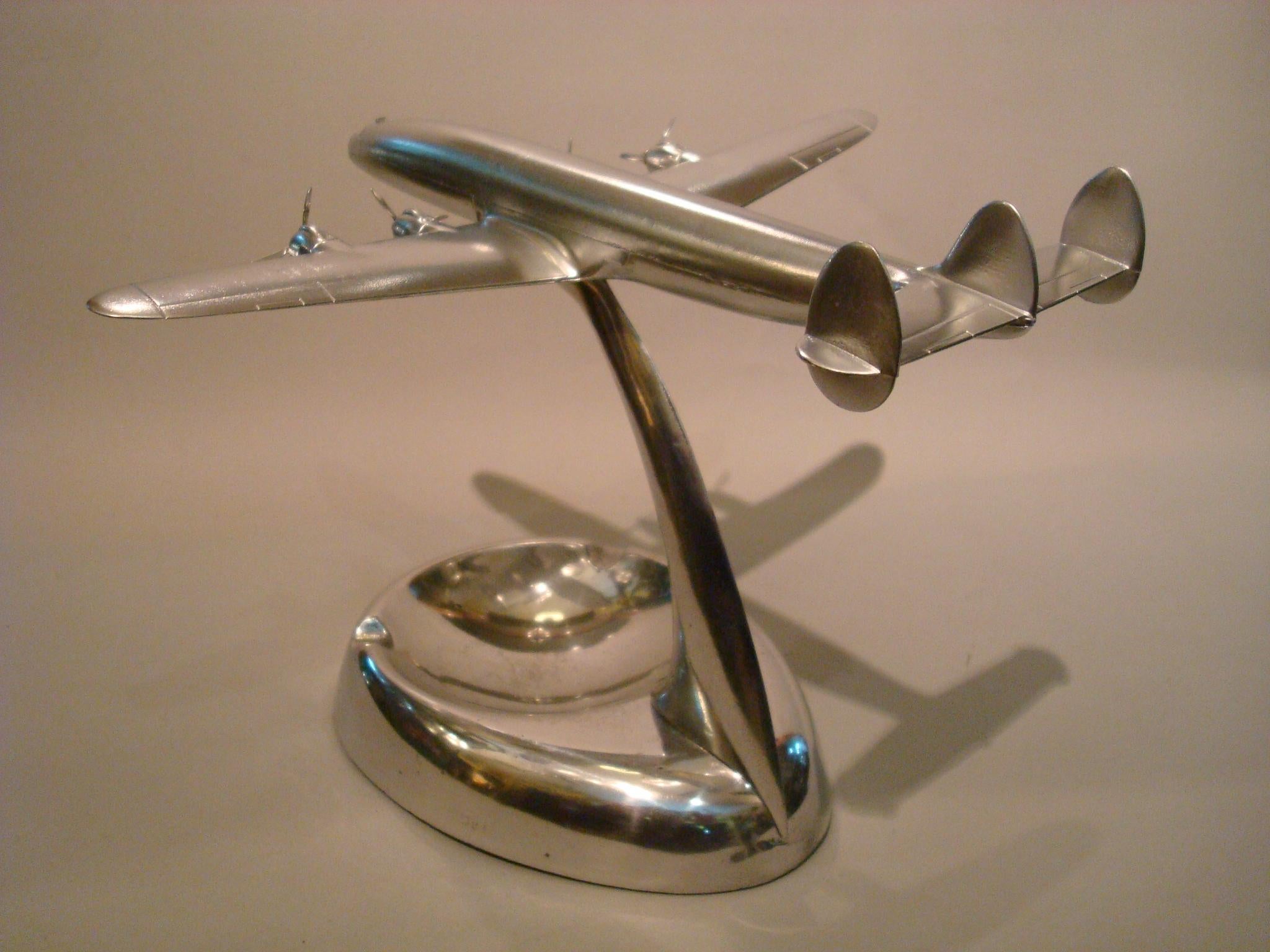 vintage airplane ashtray