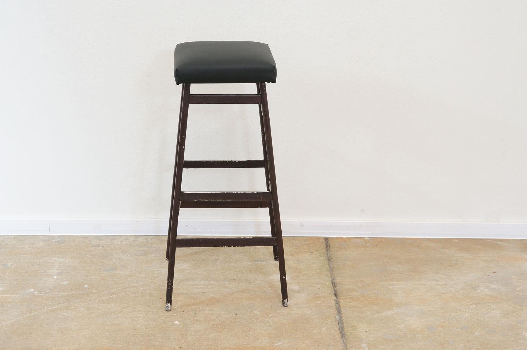 Eastern bloc Bar stools from the 80s, Czechoslovakia, set of 4 1