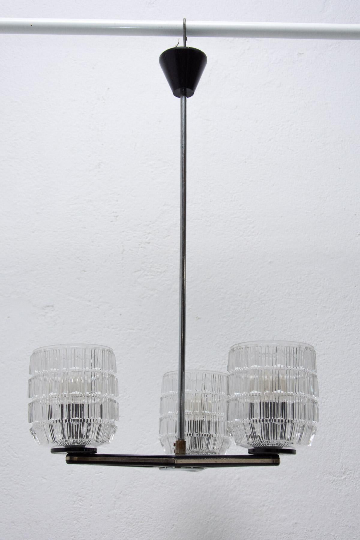 Eastern Bloc Brutalist Pendant Lamp by Lidokov, 1970´S 8