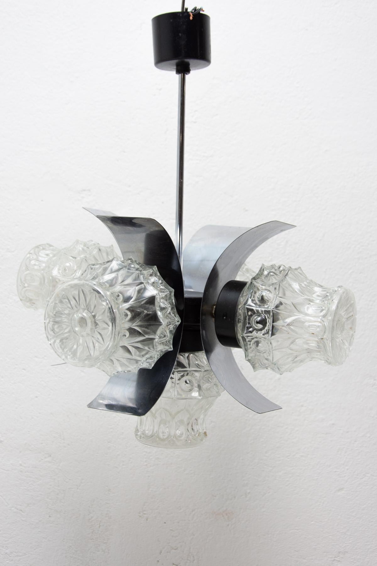 20th Century Eastern Bloc Brutalist Pendant Lamp from the 1970´S, Czechoslovakia