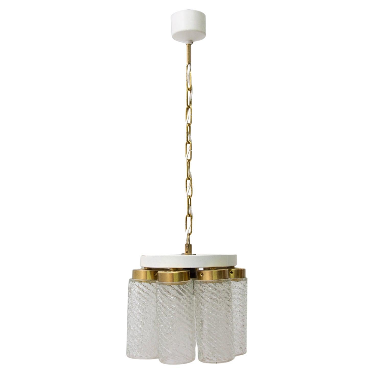 Eastern Bloc Ceiling Lamp Milk Glass Round For Sale at 1stDibs