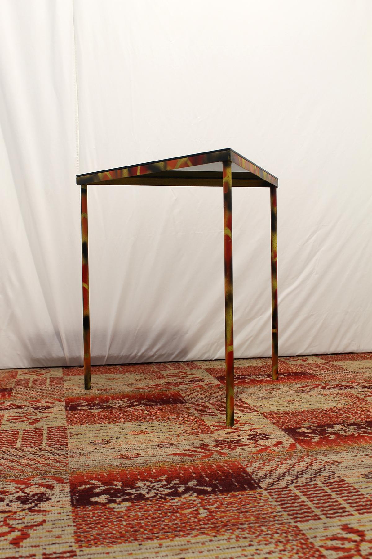 20th Century Eastern Bloc Industrial Side Table, 1970s, Czechoslovakia For Sale