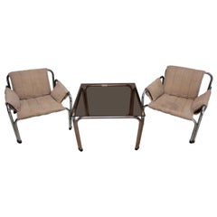 Eastern Bloc Lounge Seating Designed by Jaroslav Hrescak, Czechoslovakia, 1980s