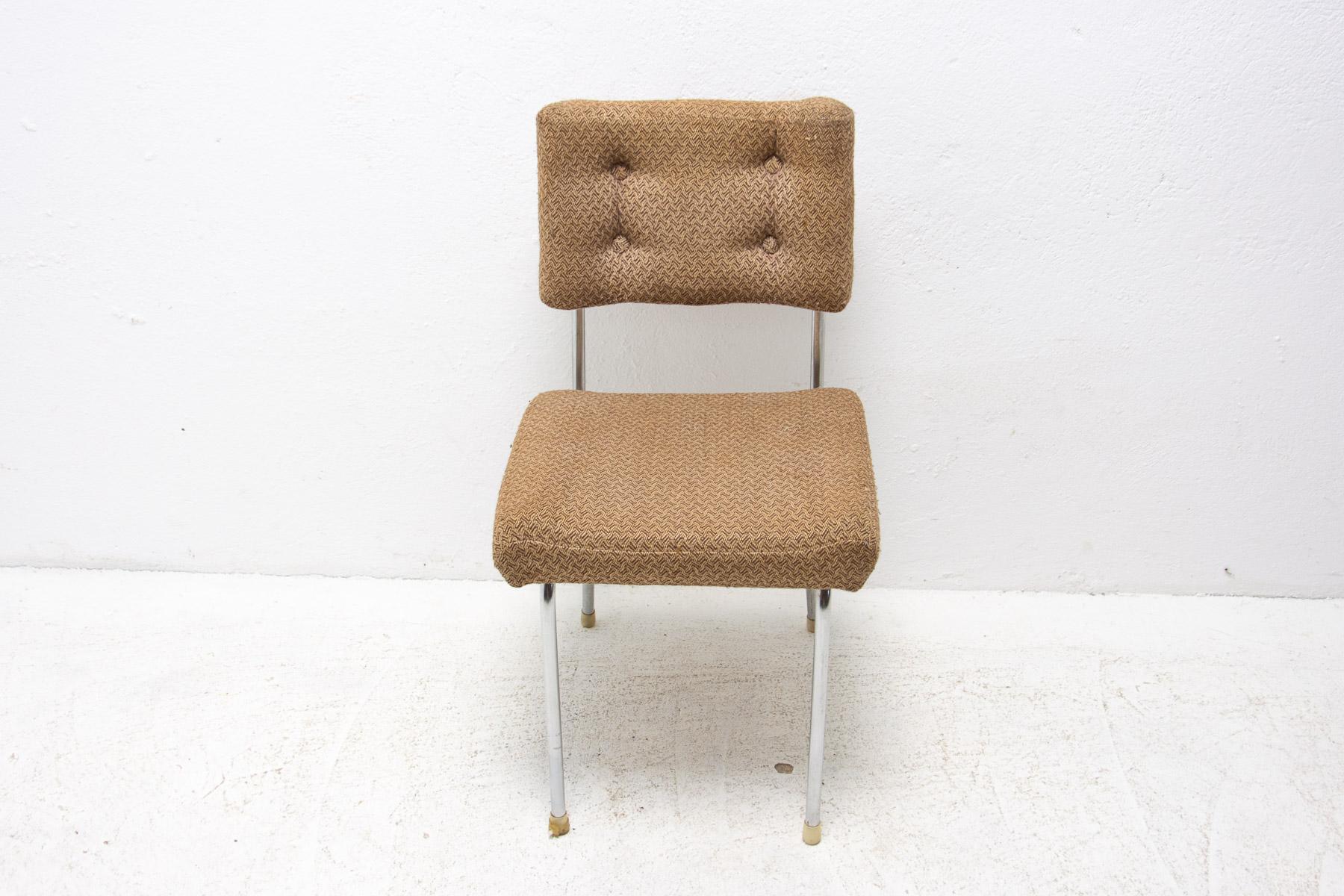 Eastern Bloc Midcentury Chromed Cafe Chairs, 1960's 3