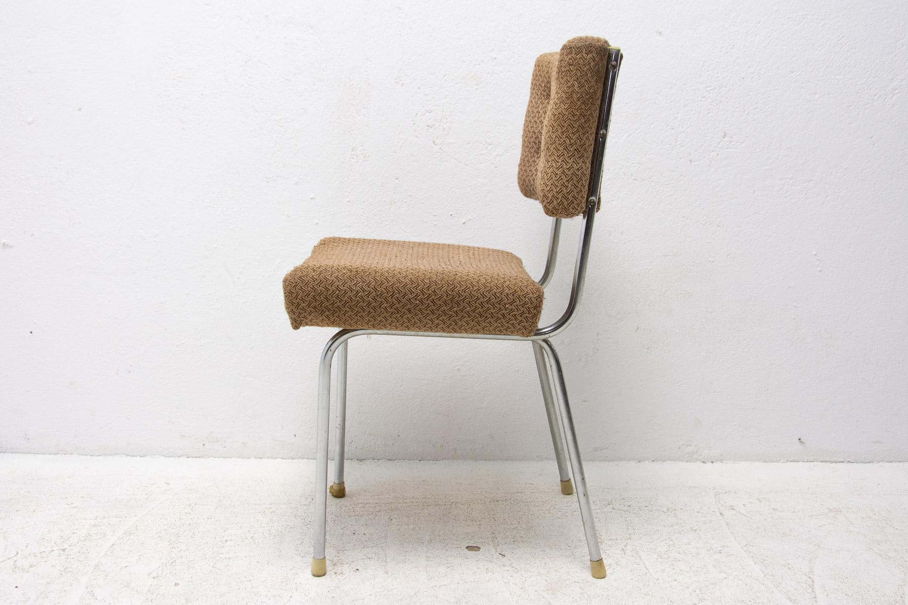 Eastern Bloc Midcentury Chromed Cafe Chairs, 1960's 9