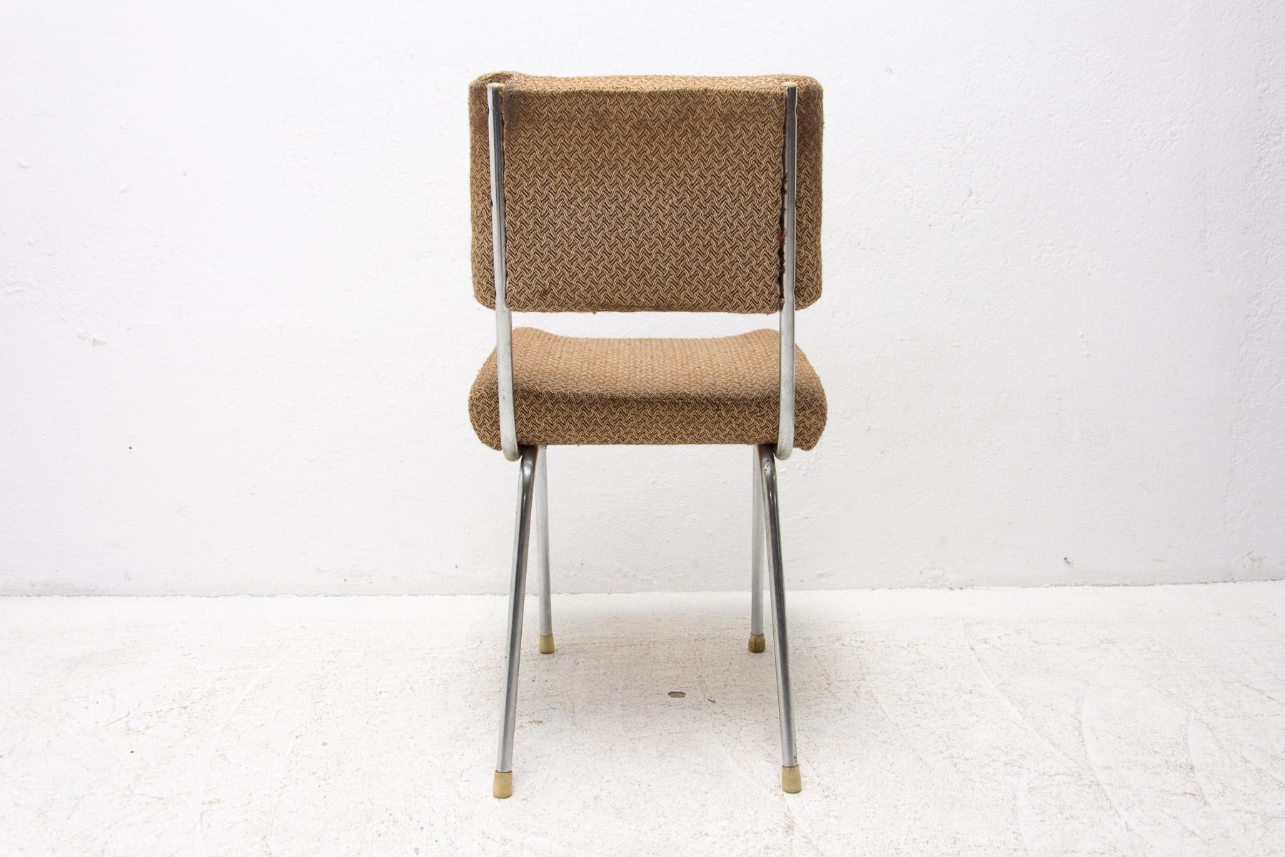 Eastern Bloc Midcentury Chromed Cafe Chairs, 1960's For Sale 10