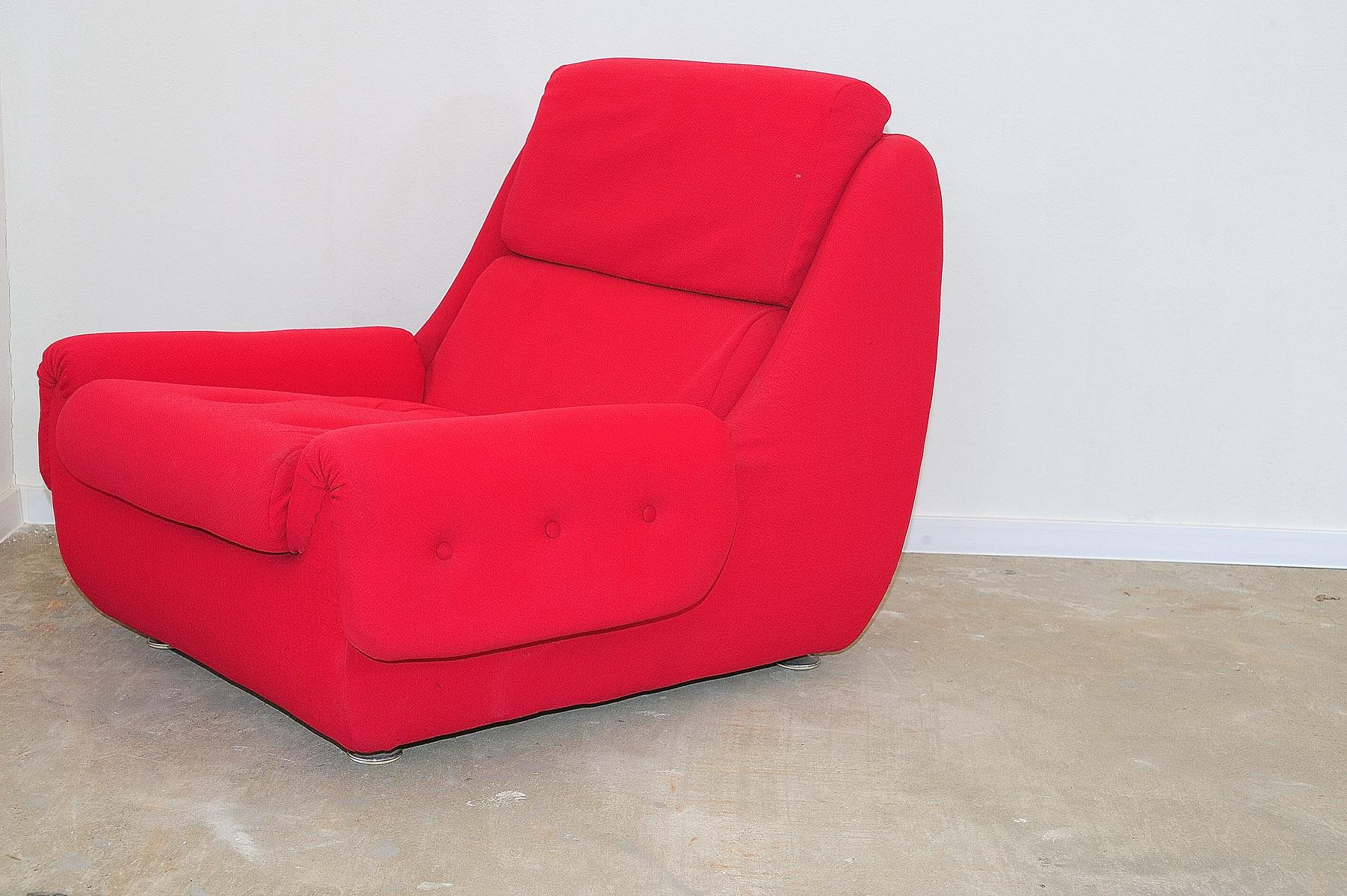 Eastern Bloc Vintage armchairs by Jitona, Czechoslovakia, 1970s For Sale 7