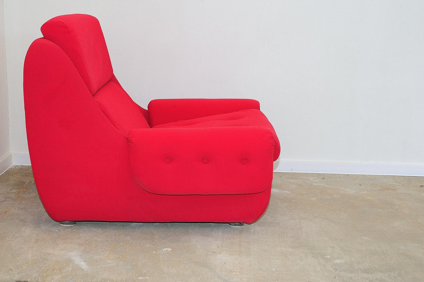 Eastern Bloc Vintage armchairs by Jitona, Czechoslovakia, 1970s For Sale 12