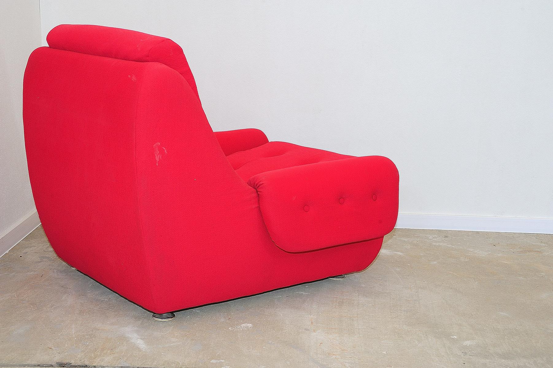 Eastern Bloc Vintage armchairs by Jitona, Czechoslovakia, 1970s For Sale 1