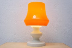 Eastern Bloc Vintage Glass Desk Lamp, Czechoslovakia, 1970´s