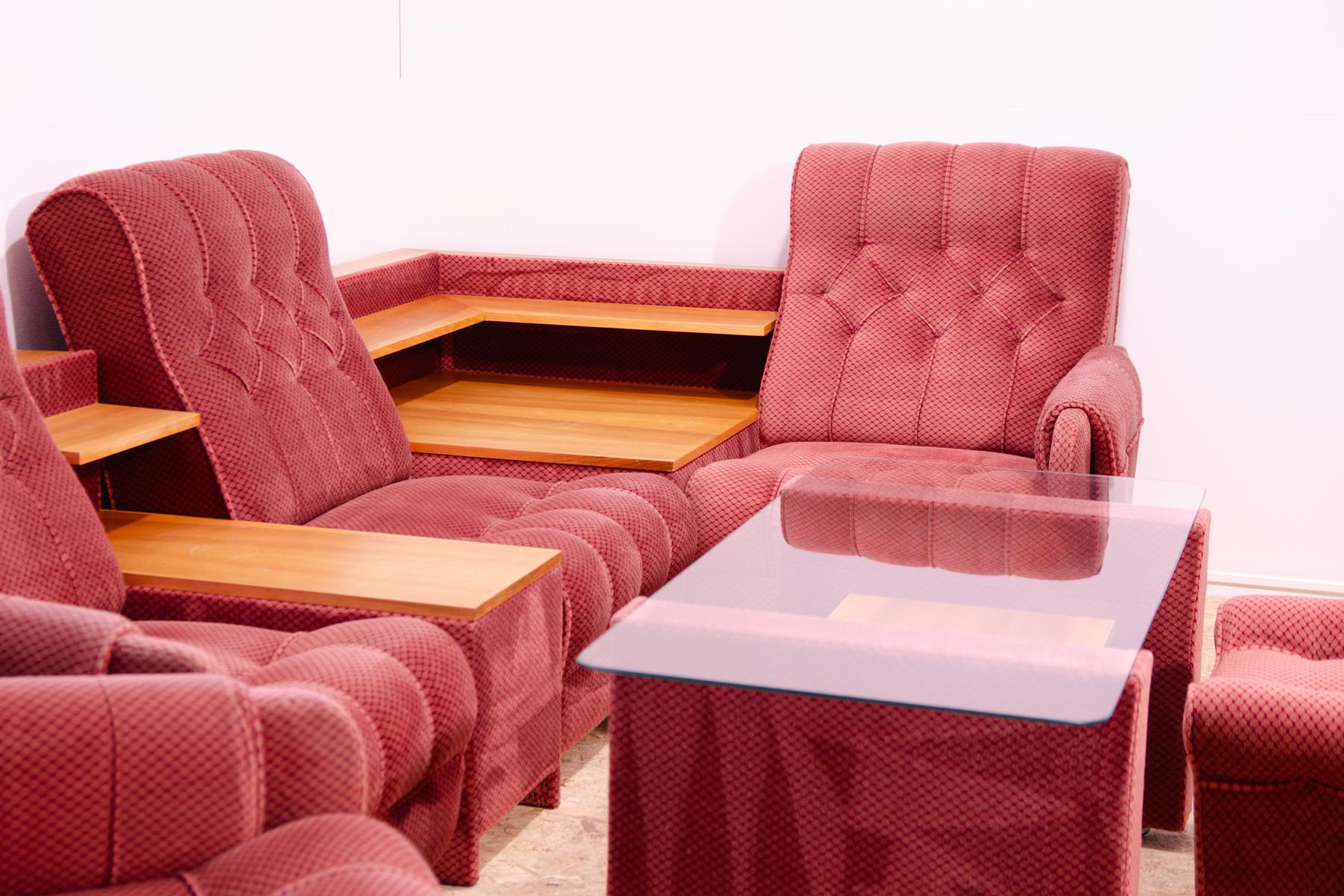 Mid-Century Modern Eastern bloc Vintage living room set, Czechoslovakia, 1980´s For Sale