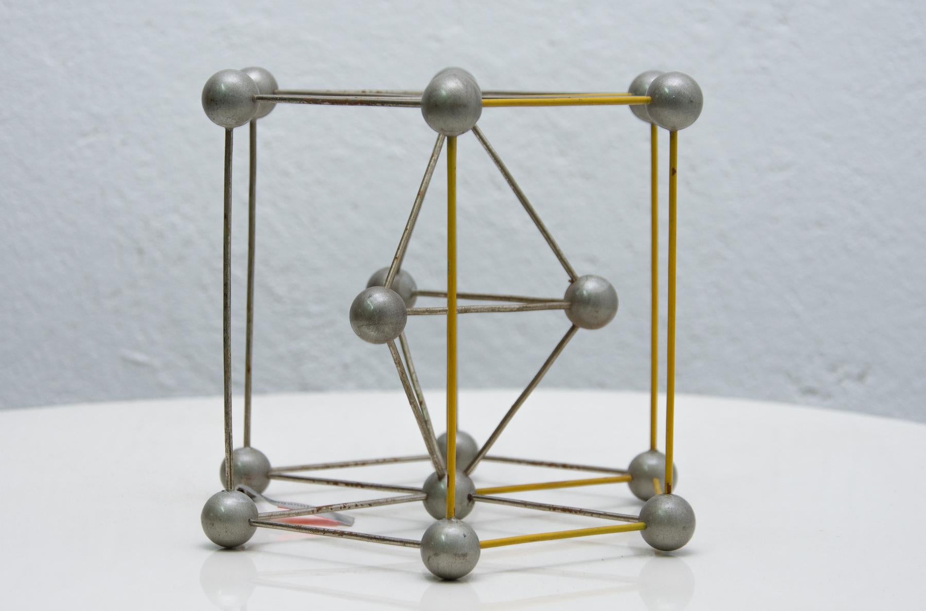 Eastern Bloc Vintage Molecular Model, Czechoslovakia, 1950´s 1