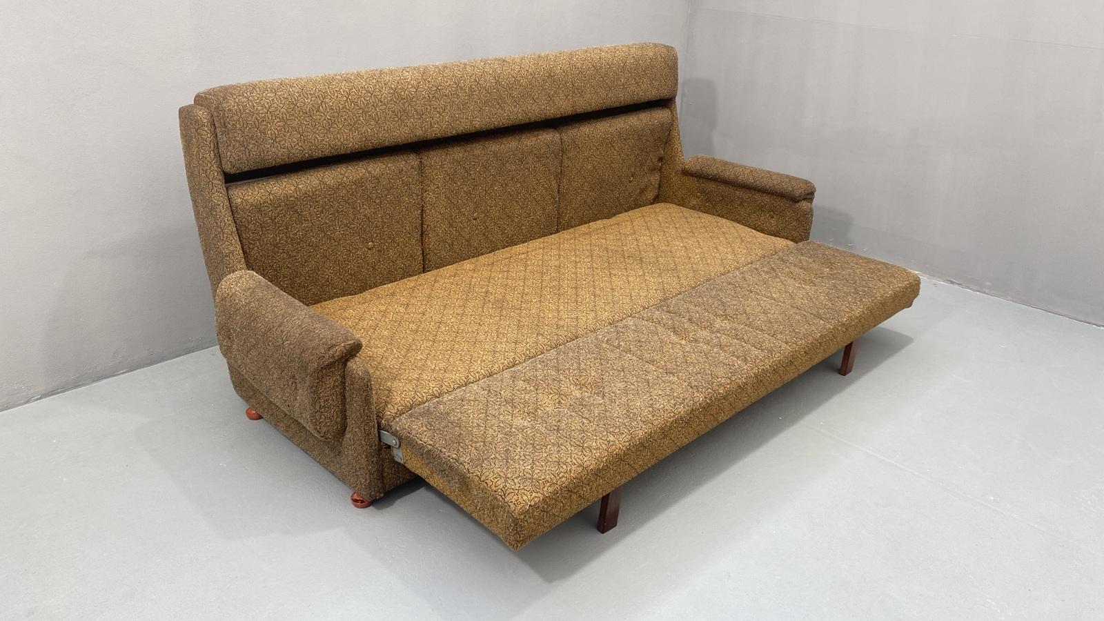 Eastern bloc Vintage sofa by Mier Topolčany, Czechoslovakia, 1970´s 9