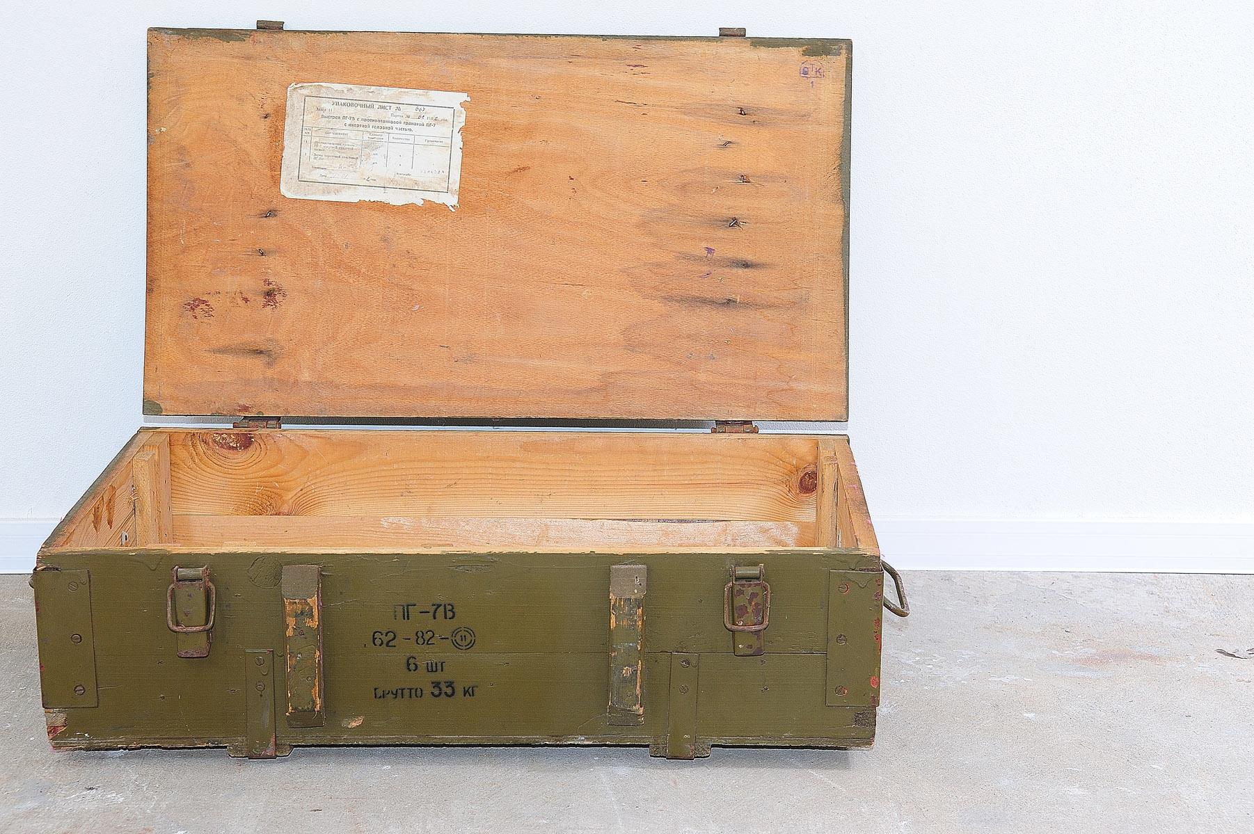 Eastern bloc wooden military crate, Soviet Union For Sale 6