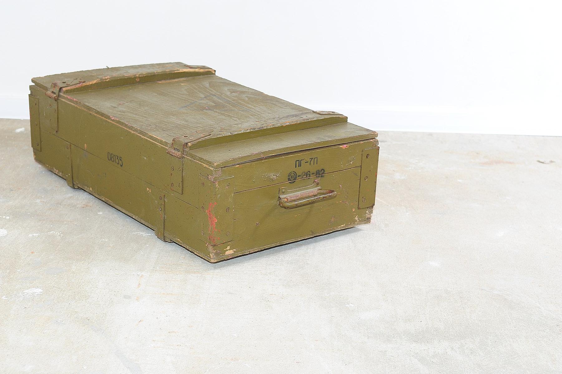 Eastern bloc wooden military crate, Soviet Union For Sale 1