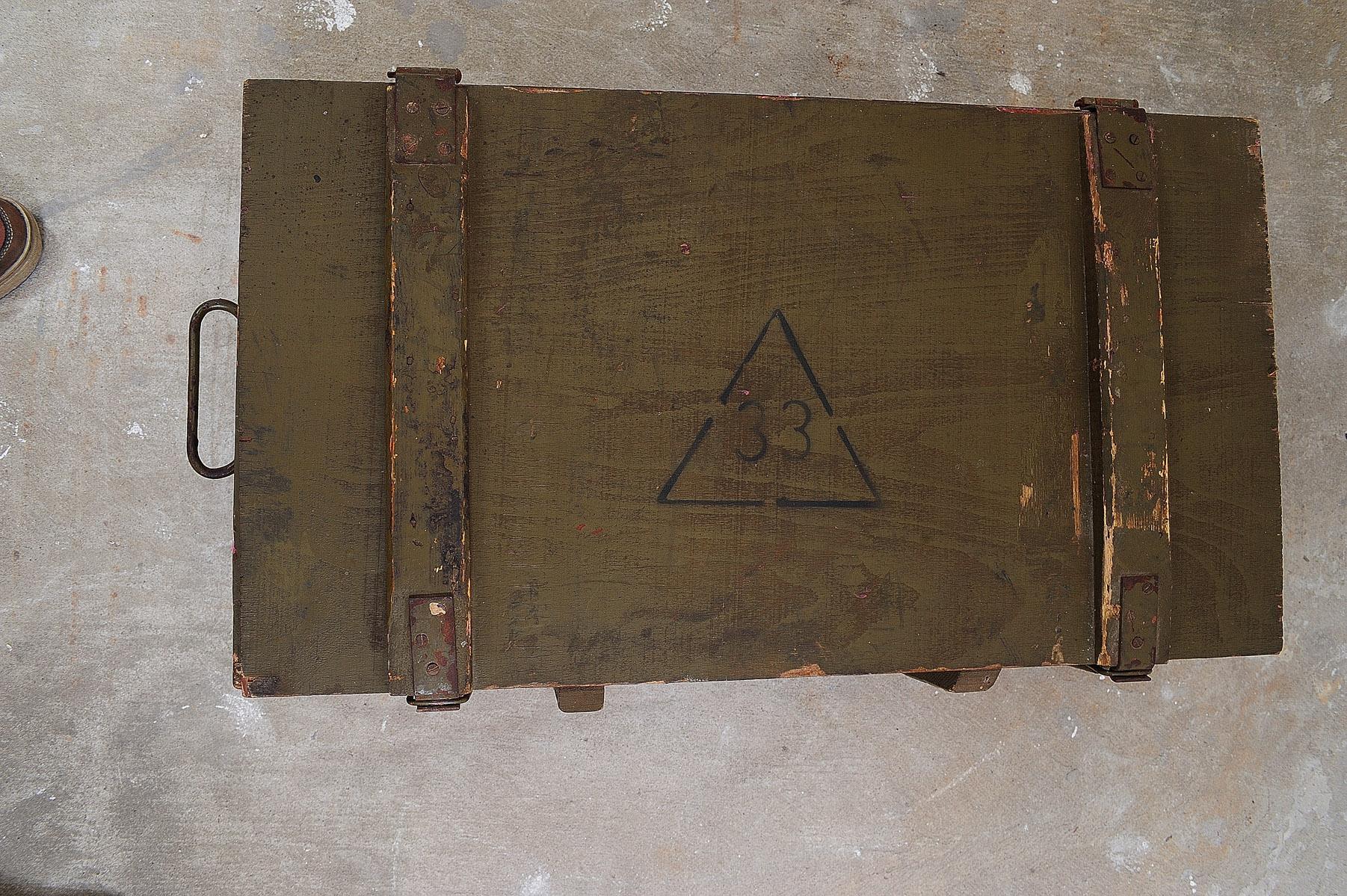Eastern bloc wooden military crate, Soviet Union For Sale 2