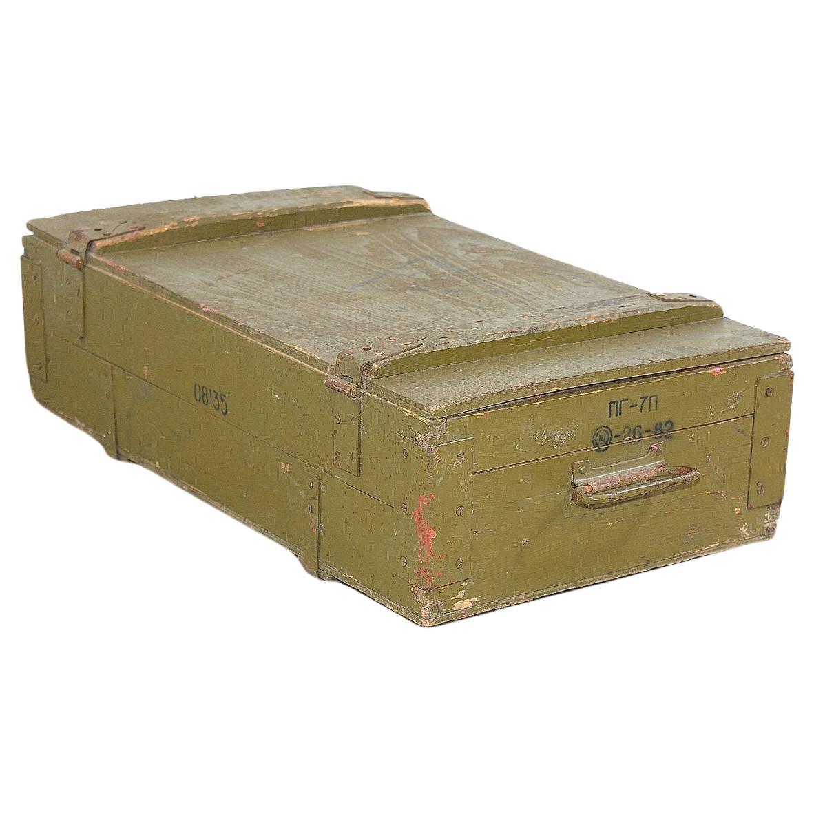 Eastern bloc wooden military crate, Soviet Union For Sale