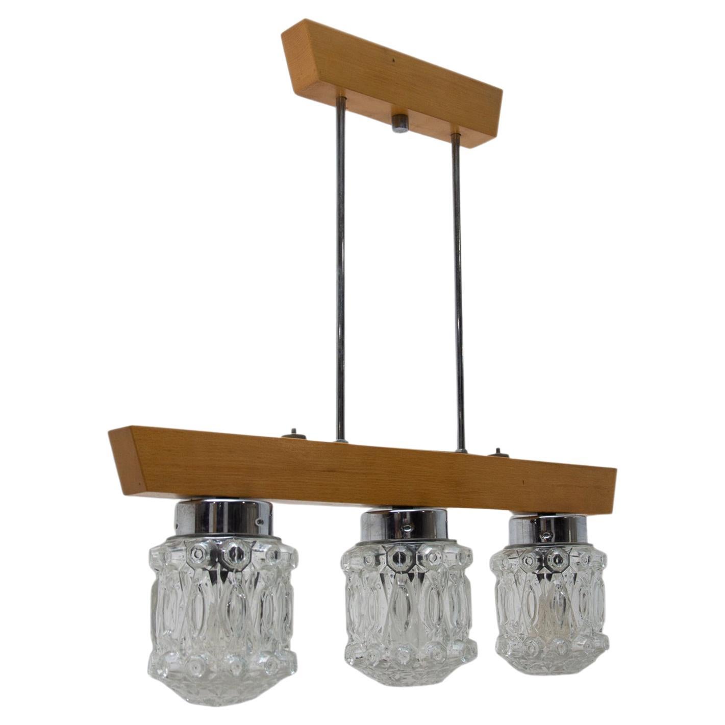 Eastern Cloc Brutalist Chandelier, 1970´s, Czechoslovakia For Sale