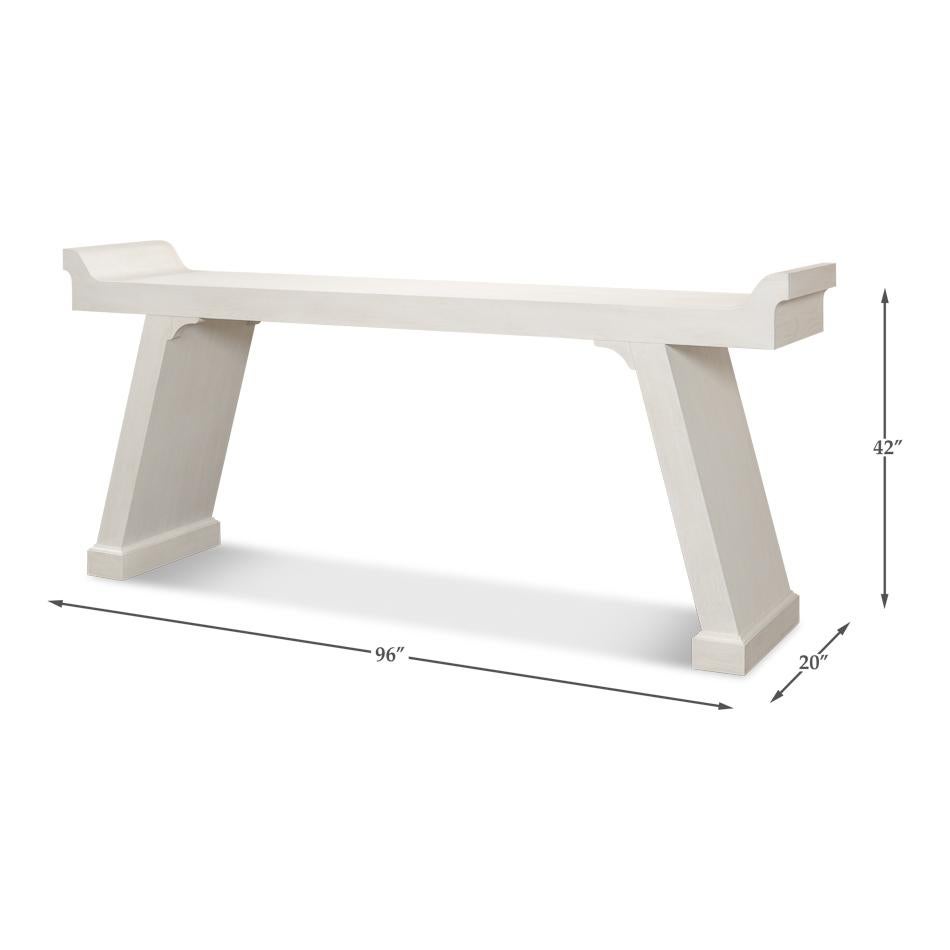 Eastern Console Table - Working White For Sale 1