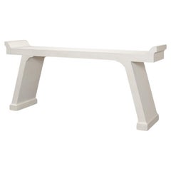 Table console orientale blanc