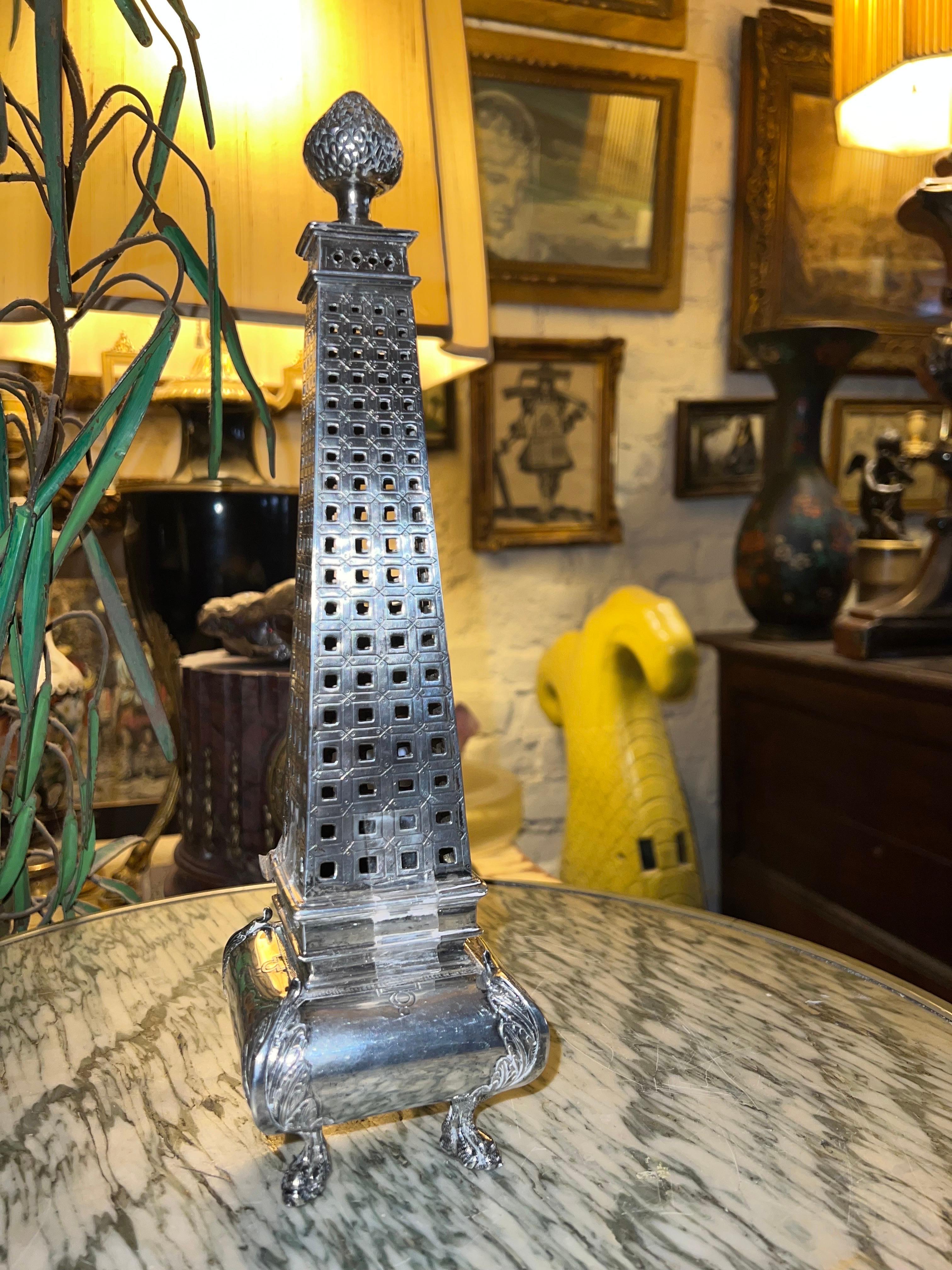 Eastern European 19th C. Silver Incense Holder  In Good Condition In Brooklyn, NY