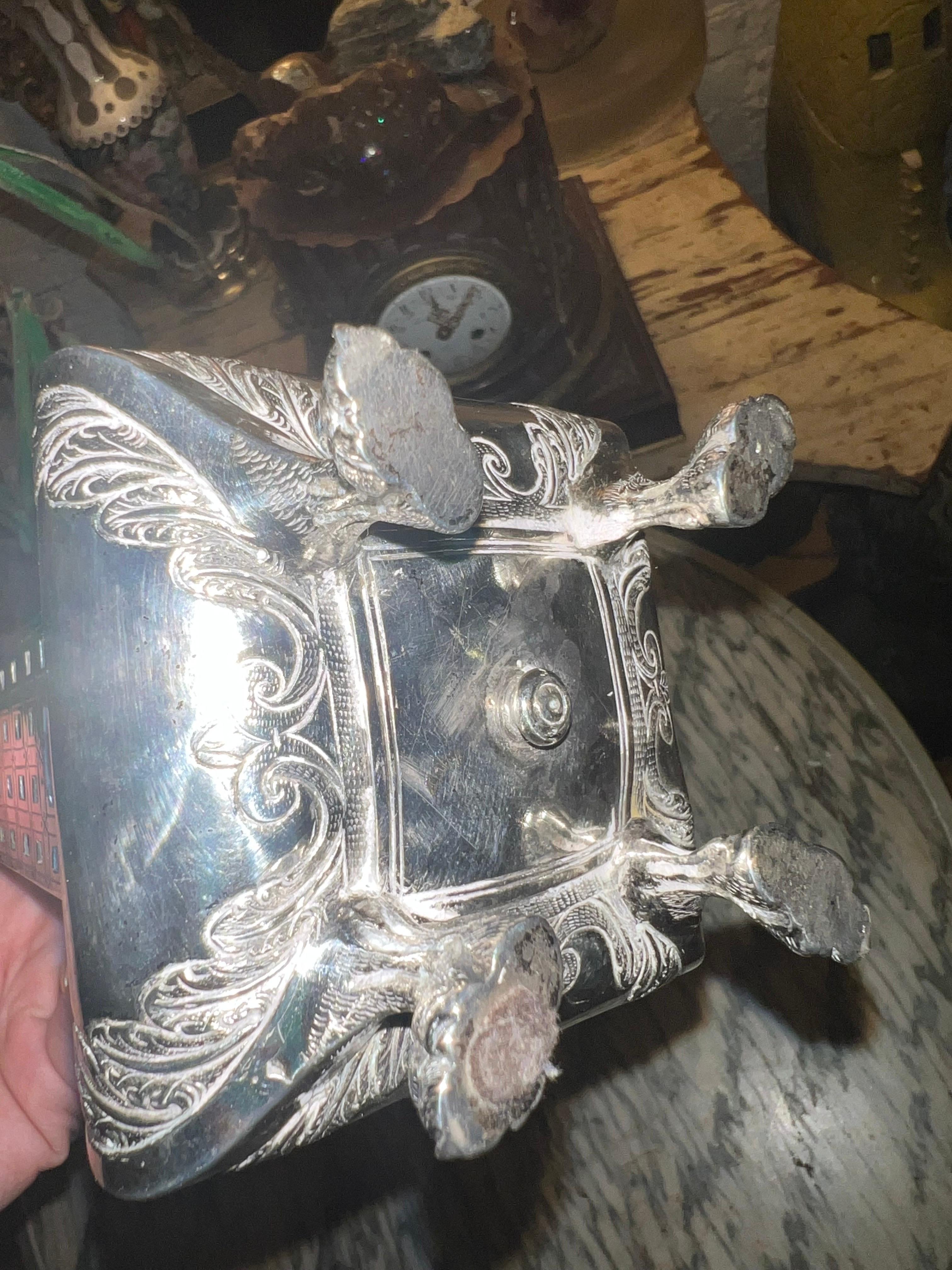 19th Century Eastern European 19th C. Silver Incense Holder 