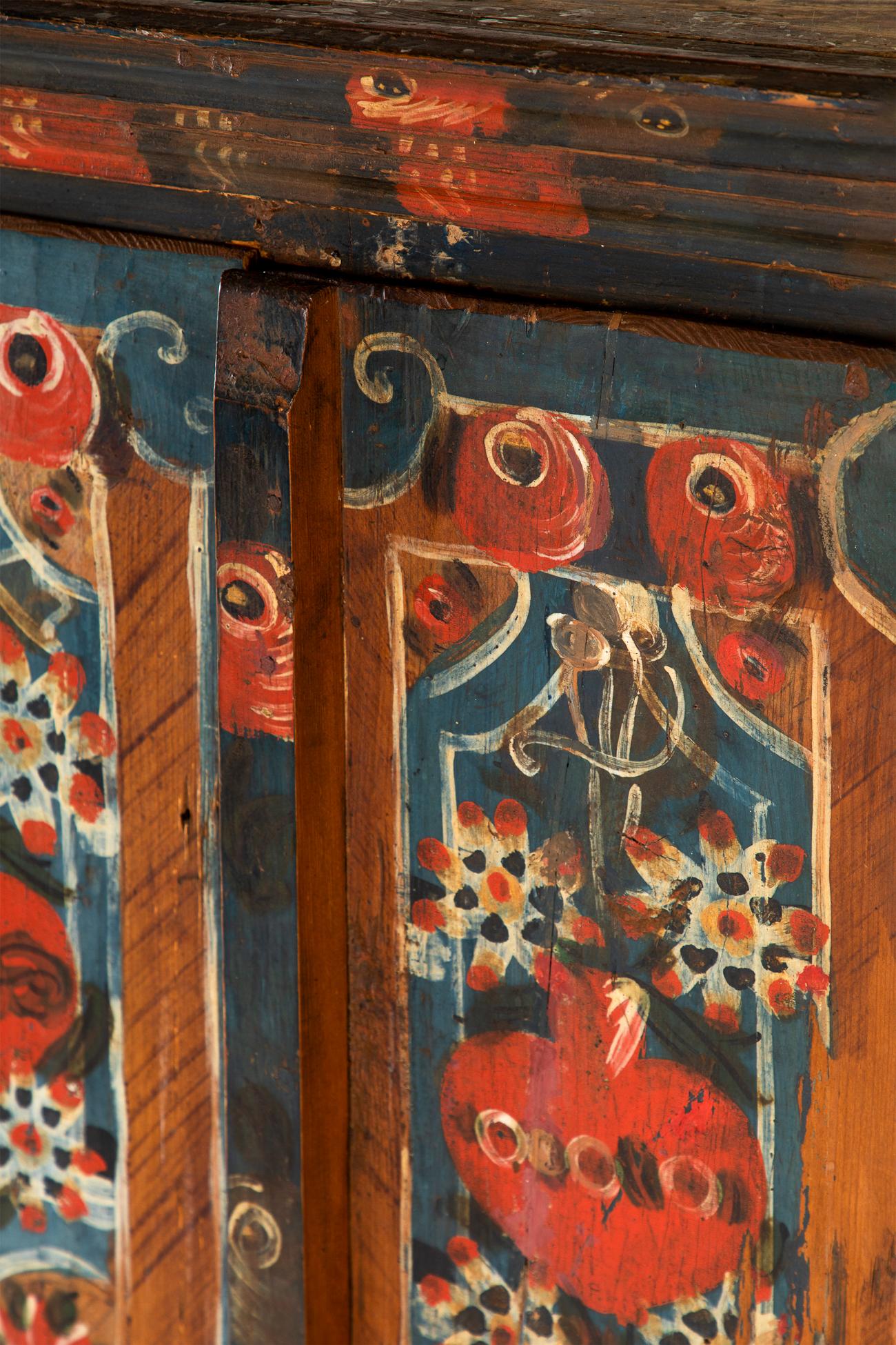 Eastern European Folk Art Marriage Cupboard 7