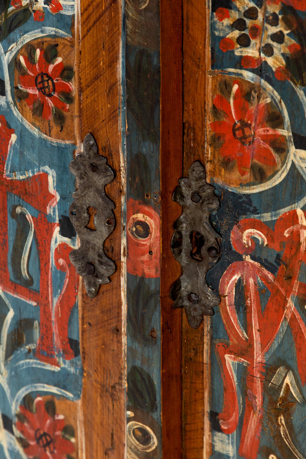 Eastern European Folk Art Marriage Cupboard 8